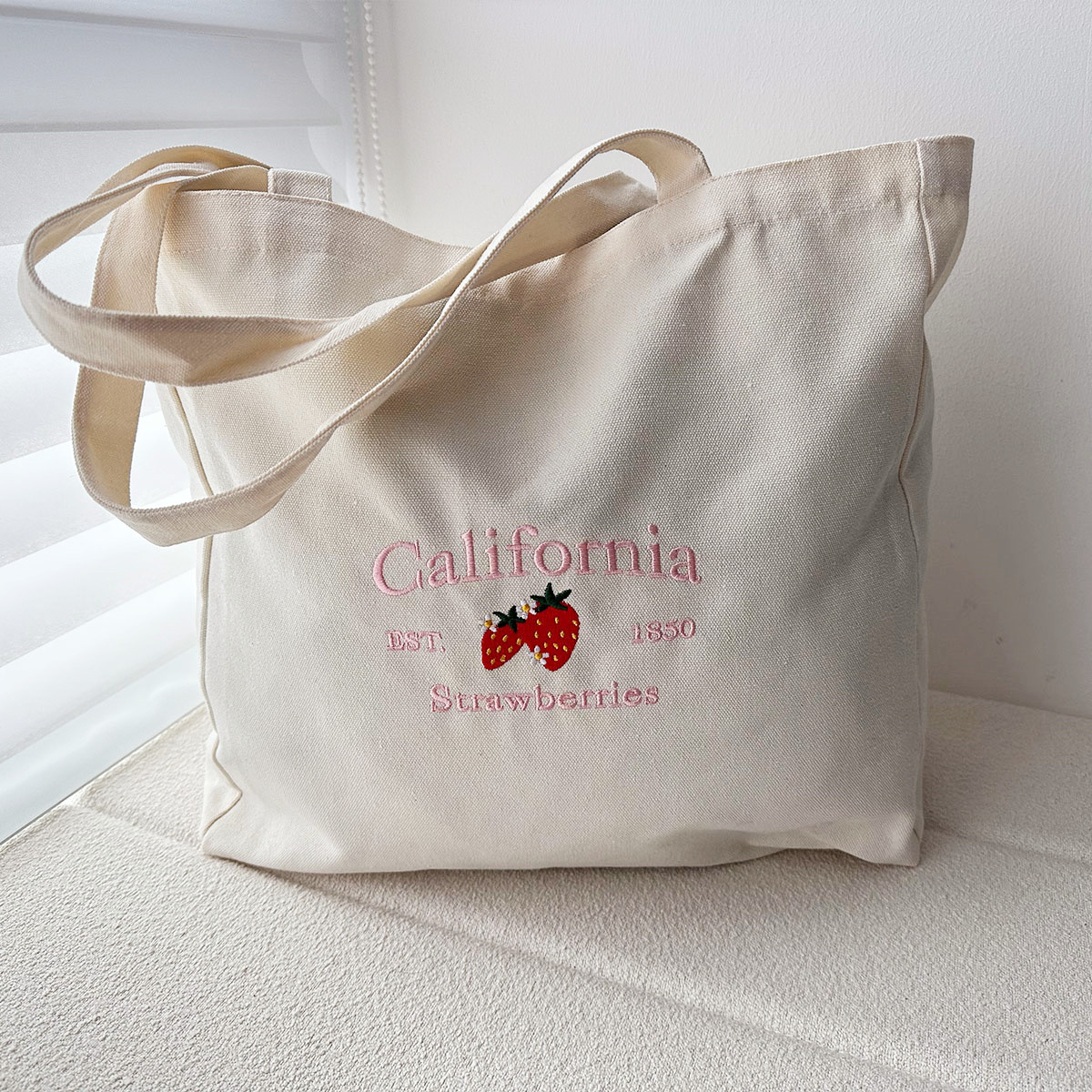 Street Fashion California - California EST.1850 fragole Vintage ricamato donna
