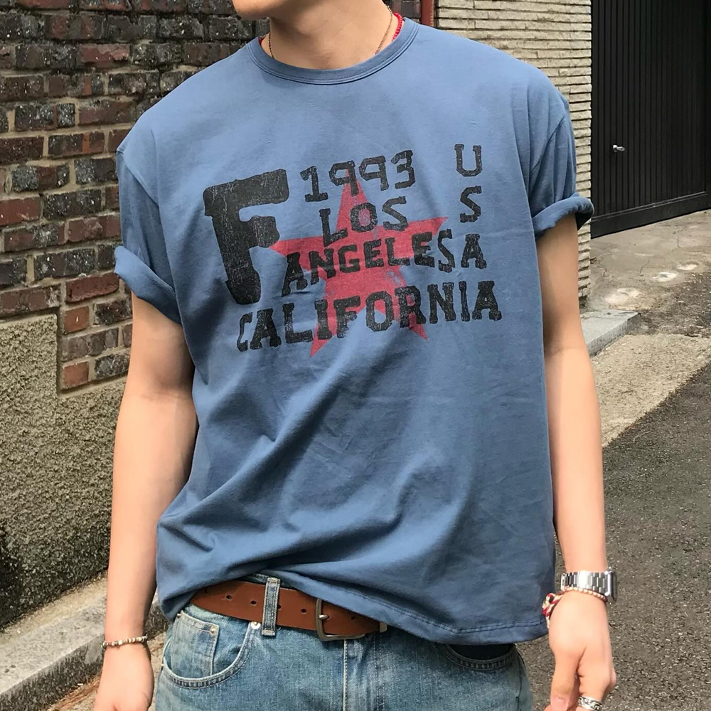 Street Fashion California - T-shirt Casual con Stampa California, Nuova