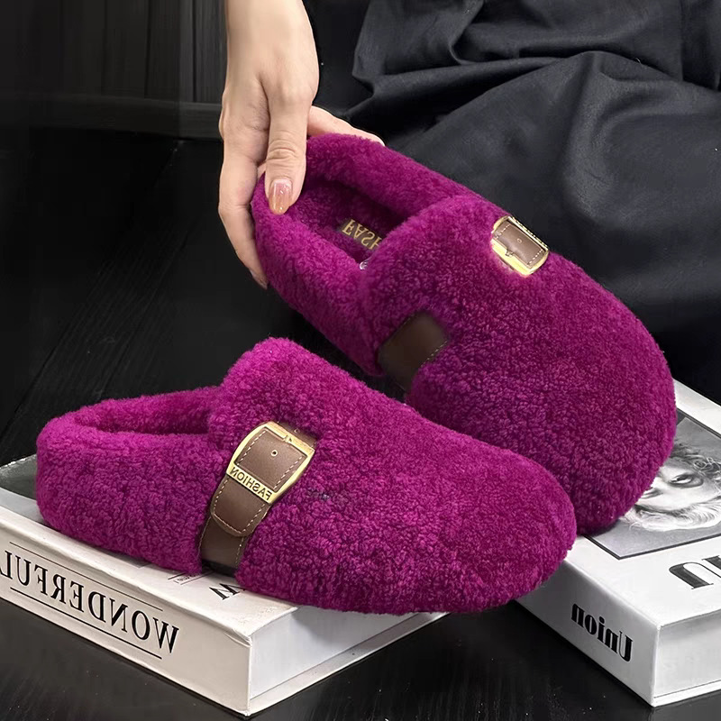 Street Fashion Clothes - Pantofole in peluche di lana di