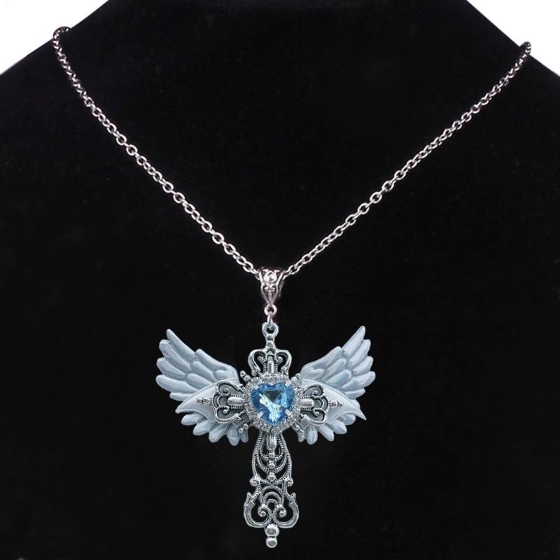 Street Fashion Reference - Collana a forma croce Catena punk