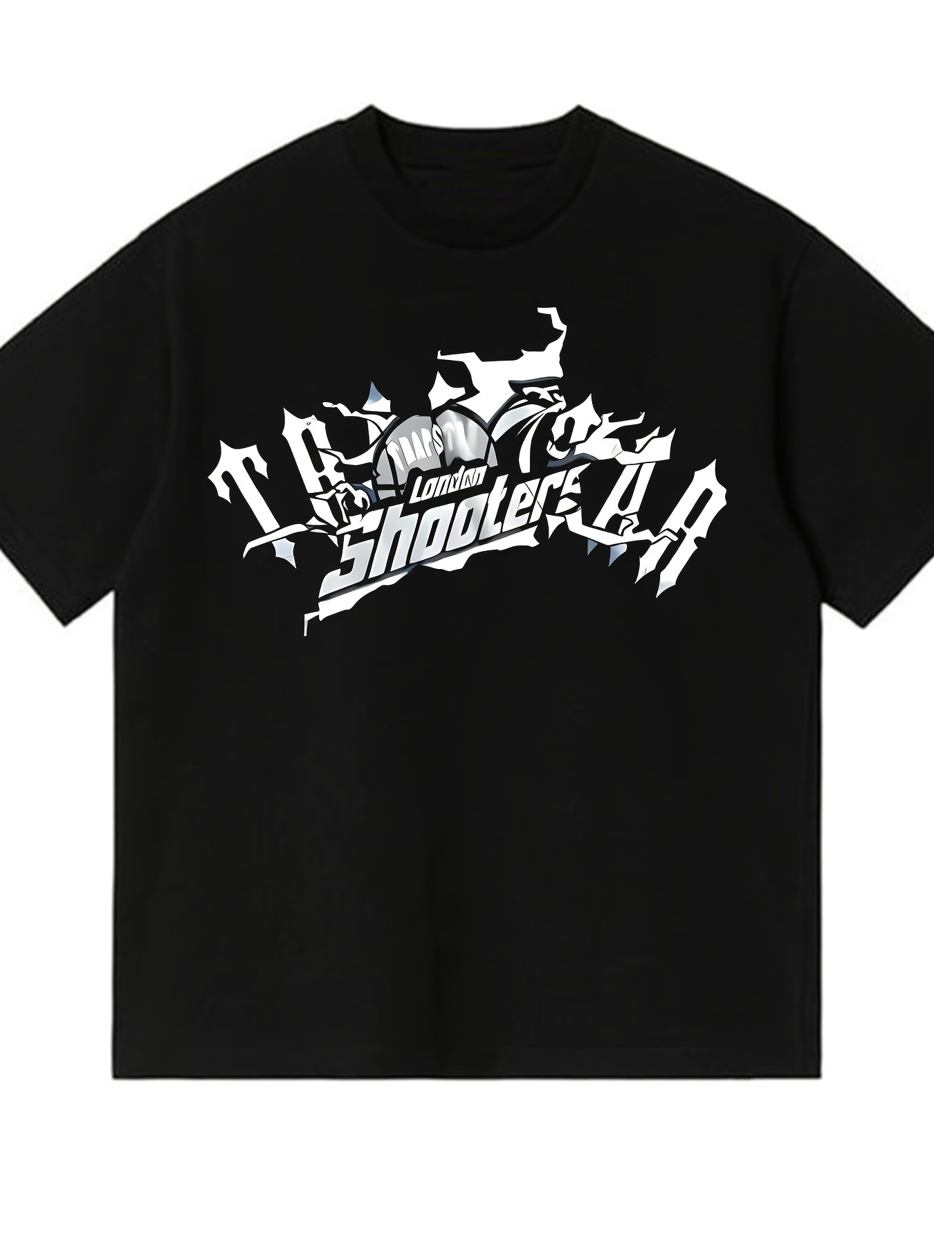 Street Fashion London - Nuova T-shirt Nera in Cotone 2026