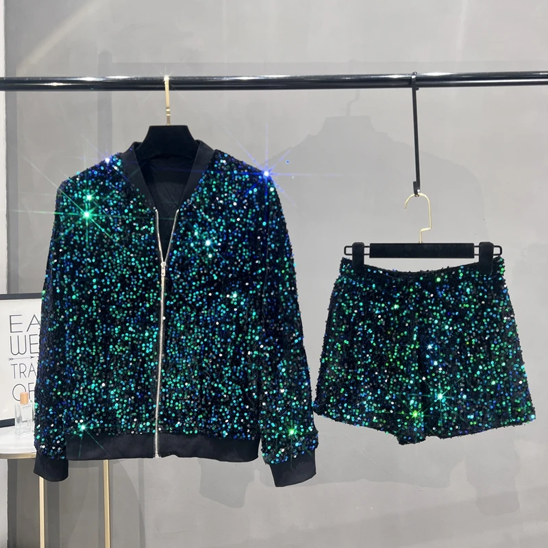 Street Fashion Jacket - Cappotto con paillettes premium Giacca da