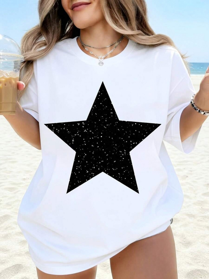 Street Fashion Trend 2025 - Nuova Moda Abbigliamento, T-Shirt Bianca con