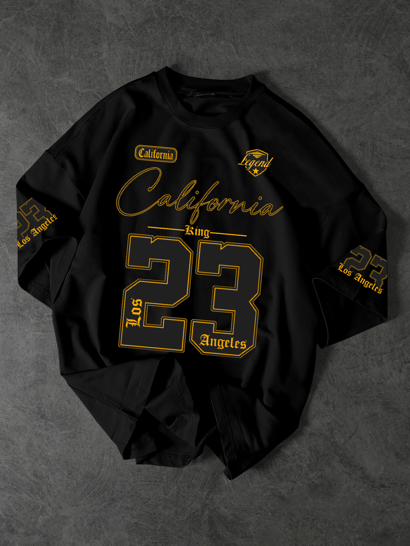 Street Fashion California - T-shirt da uomo stampata American Retro