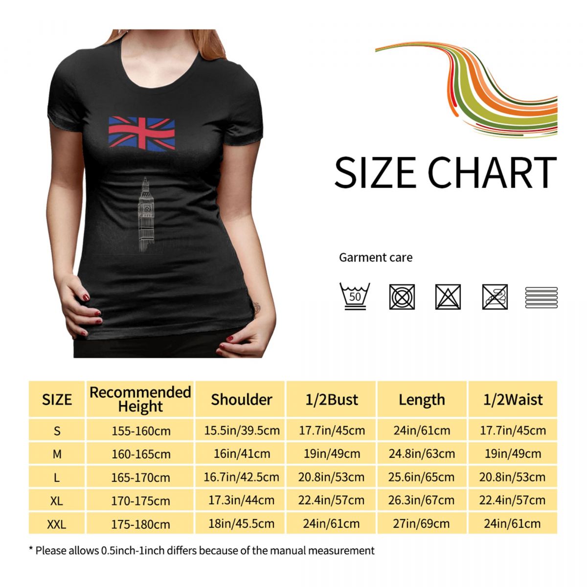 T-shirt da donna con stampa “M - Street Fashion London recensione e prezzo