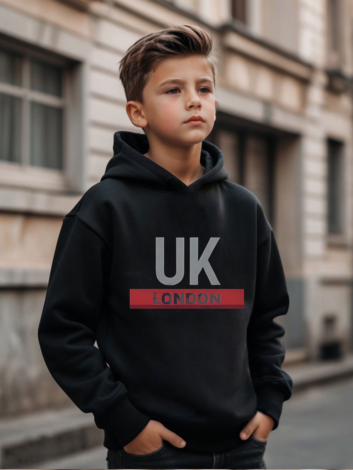 Felpa con Cappuccio Stampata U - Street Fashion London recensione e prezzo