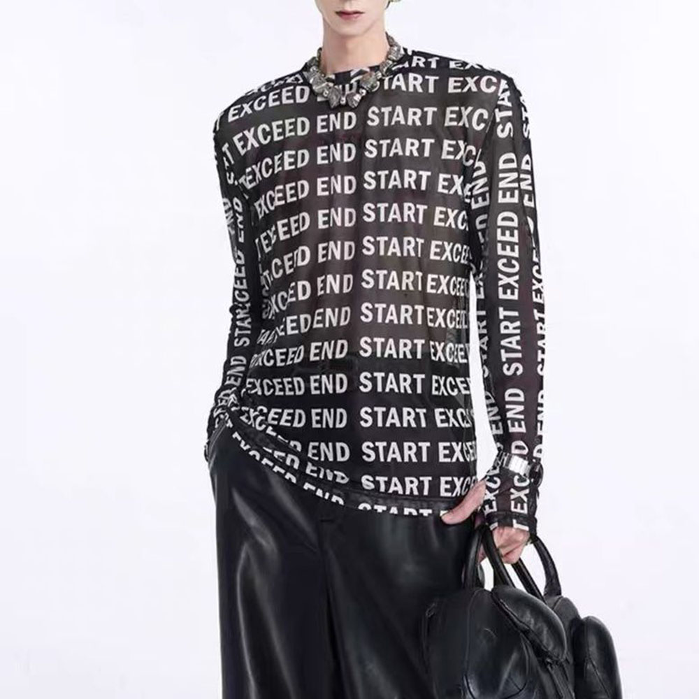 Mens top Fashion Letter Print  - Street Fashion For Boy recensione e prezzo