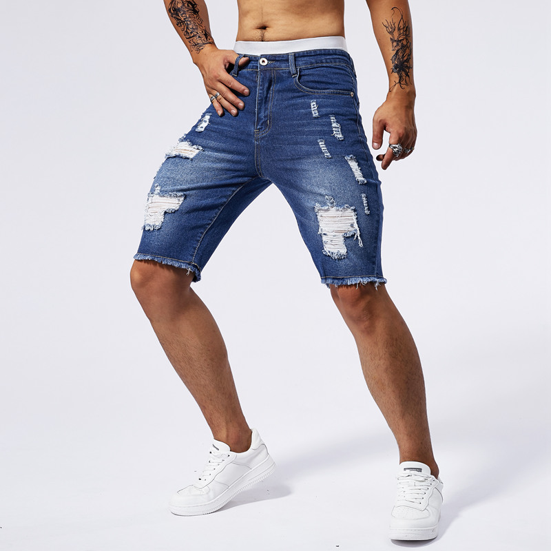 Pantaloncini di jeans strappat - Street Fashion Men 2025 recensione e prezzo