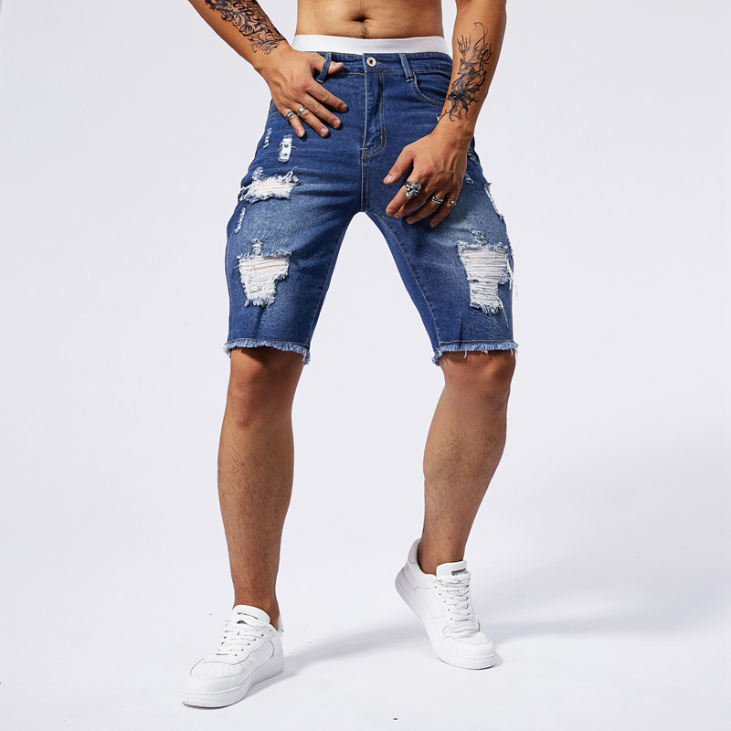 Pantaloncini di jeans strappat - Street Fashion Men 2025 recensione e prezzo