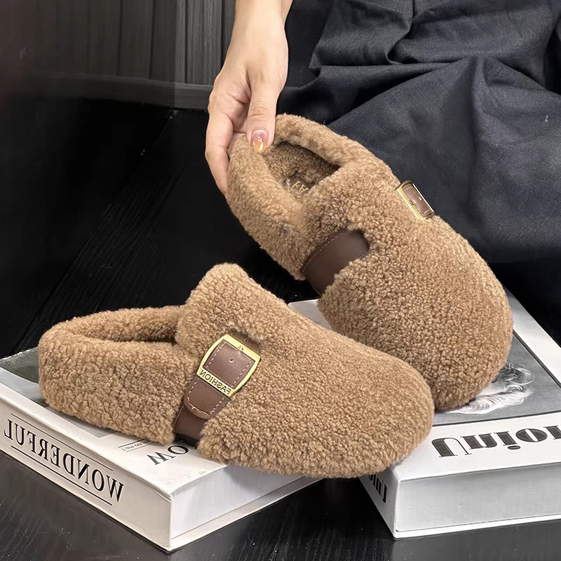 Pantofole in peluche di lana d - Street Fashion Clothes recensione e prezzo