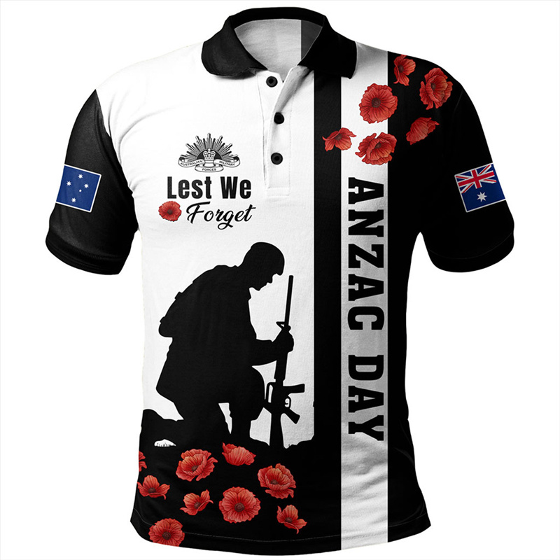 Lest We Forget Anzac Day Polo  - Street Fashion Men 2025 recensione e prezzo