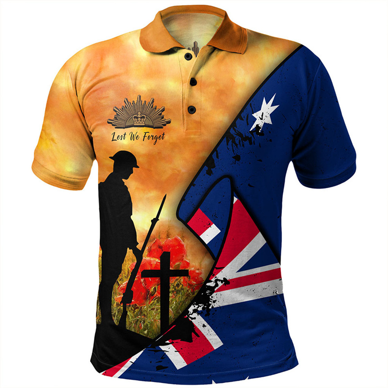 Lest We Forget Anzac Day Polo  - Street Fashion Men 2025 recensione e prezzo