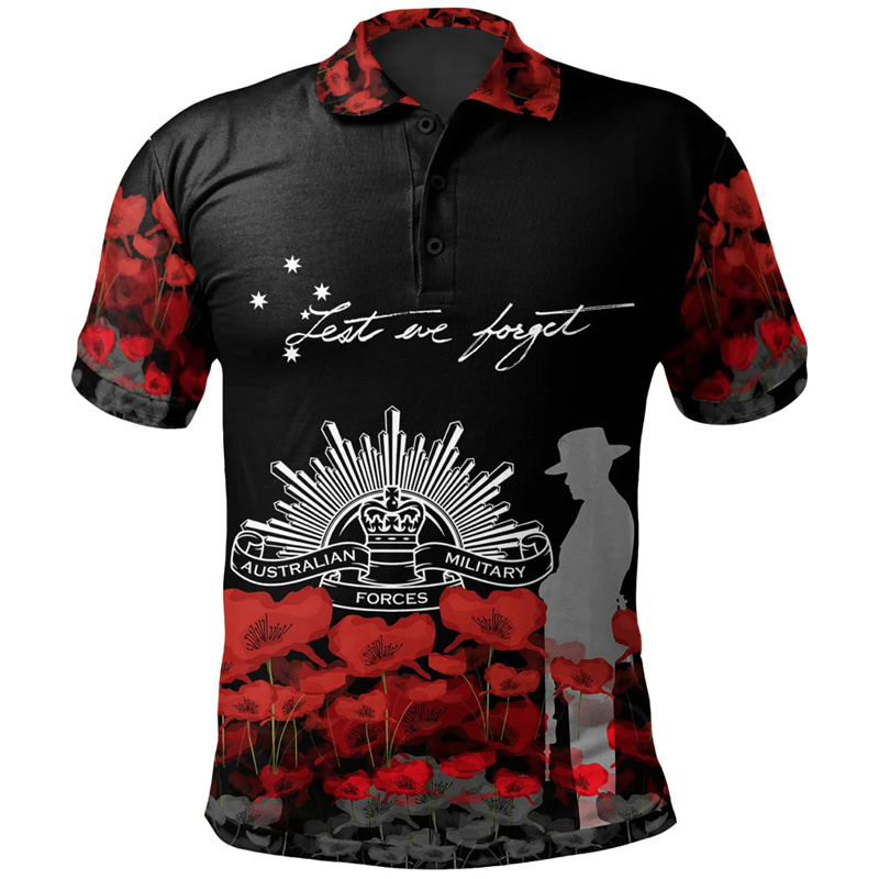 Lest We Forget Anzac Day Polo  - Street Fashion Men 2025 recensione e prezzo