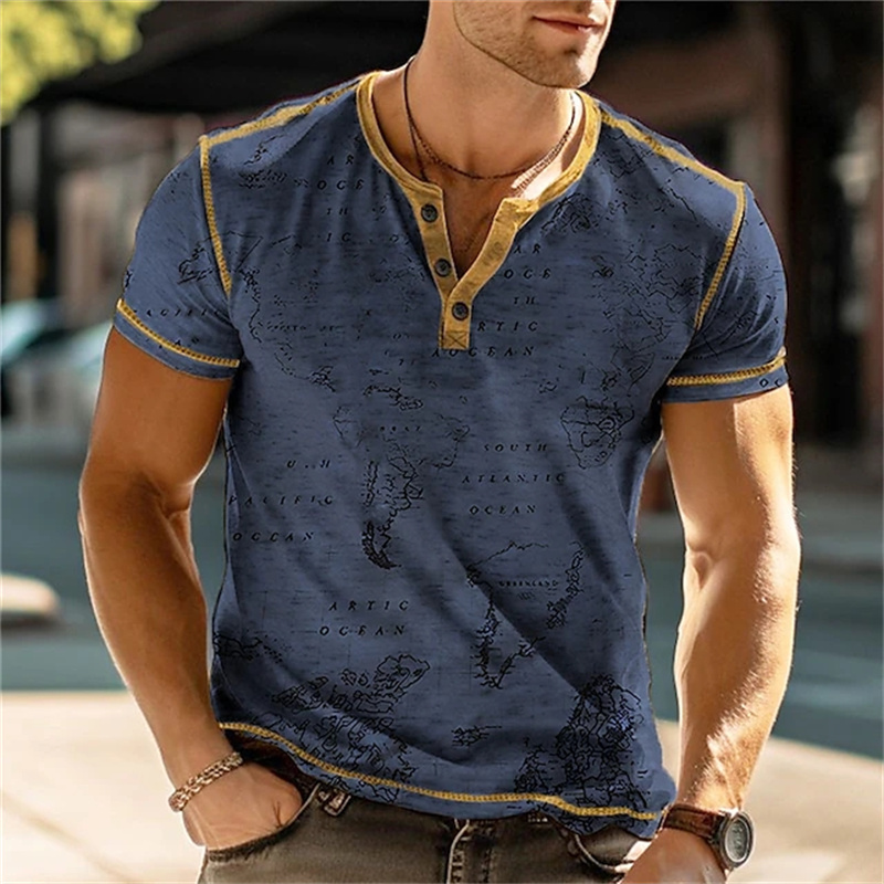 Camicie Henry da uomo con stam - Street Fashion Clothes recensione e prezzo