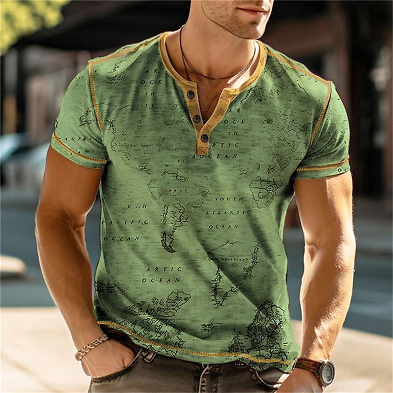Camicie Henry da uomo con stam - Street Fashion Clothes recensione e prezzo
