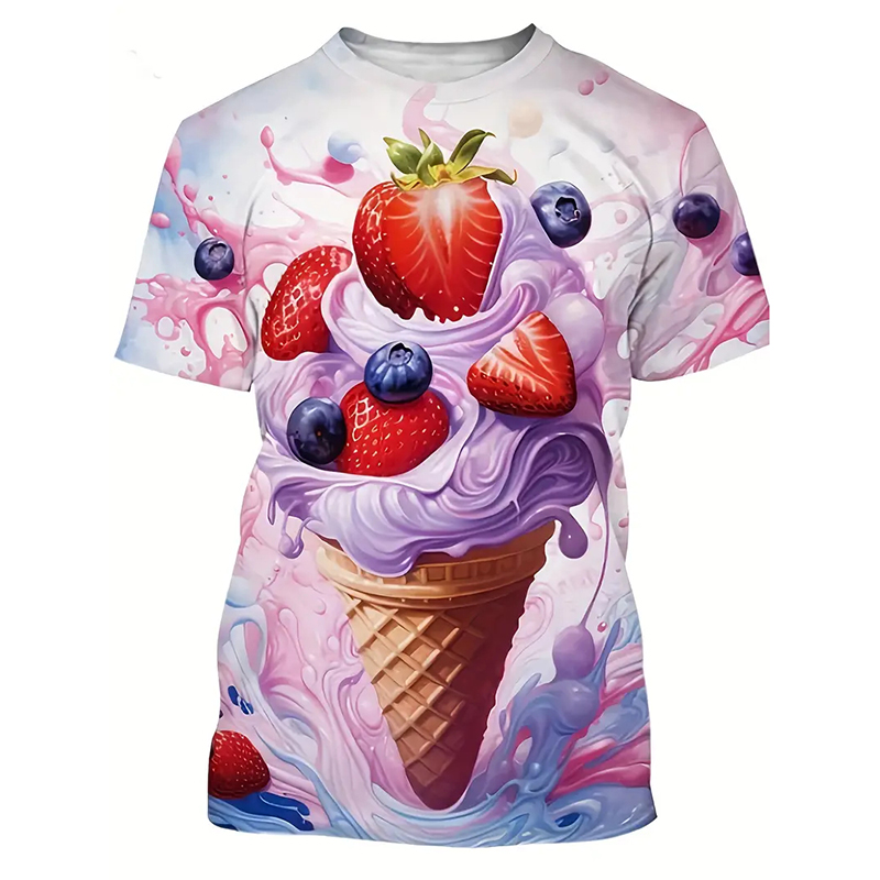 Ice Cream Color Fashion T-shir - Street Fashion Trend 2025 recensione e prezzo