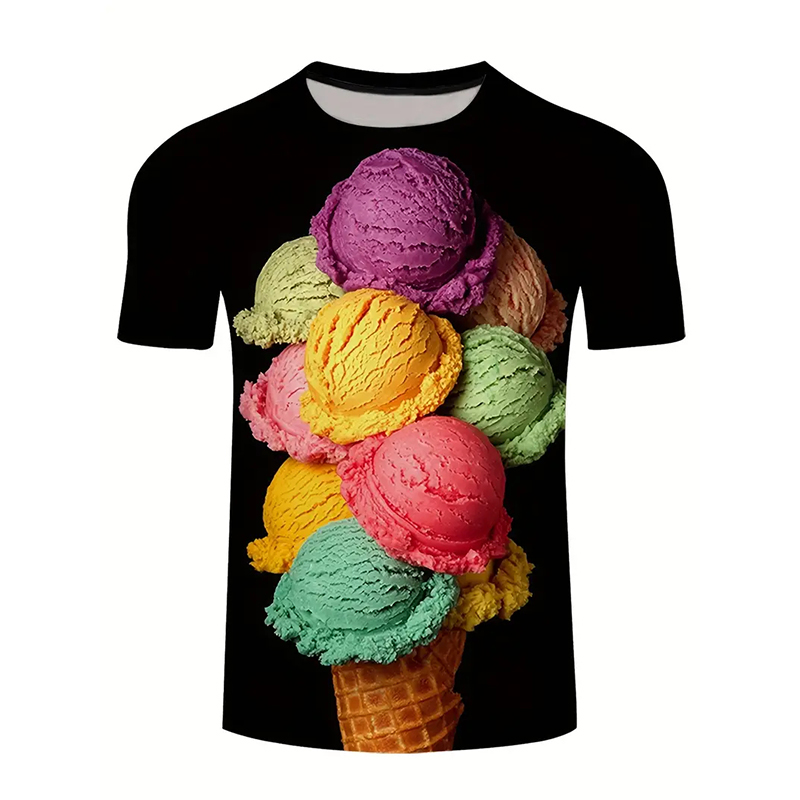 Ice Cream Color Fashion T-shir - Street Fashion Trend 2025 recensione e prezzo